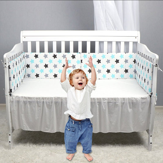 Baby Bed Thicken Bumper One - piece Crib Around Cushion - Krosscanada