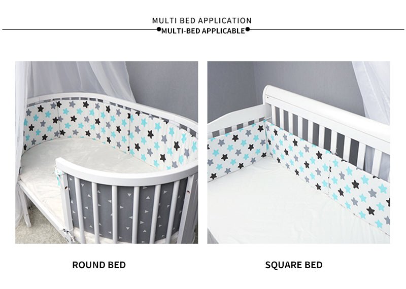 Baby Bed Thicken Bumper One - piece Crib Around Cushion - Krosscanada