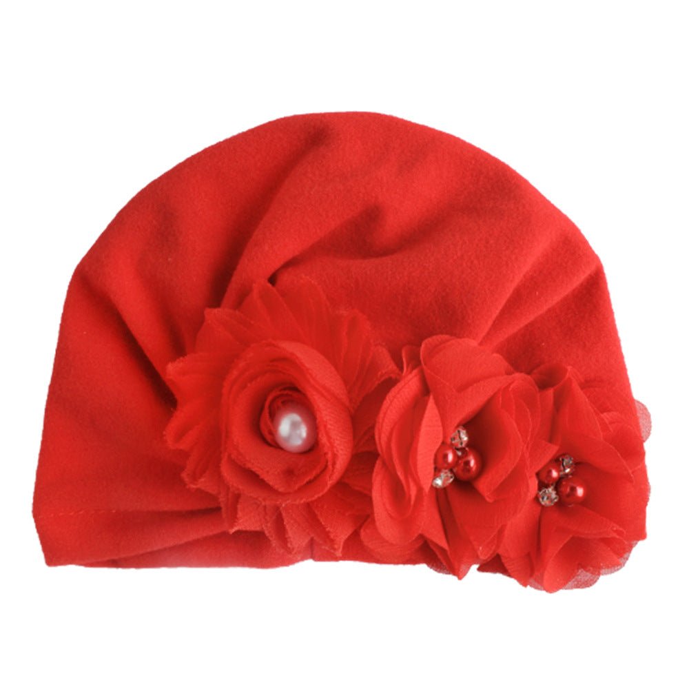 Baby Cotton Sun Flower Plus Four Flower Head Cap - Krosscanada