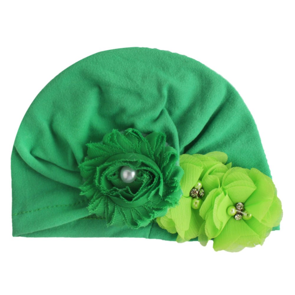 Baby Cotton Sun Flower Plus Four Flower Head Cap - Krosscanada
