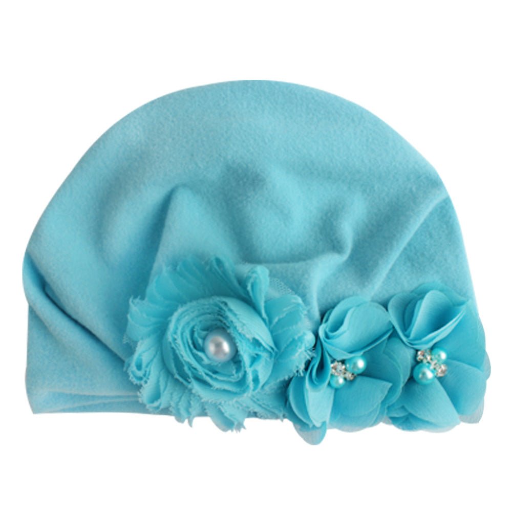 Baby Cotton Sun Flower Plus Four Flower Head Cap - Krosscanada