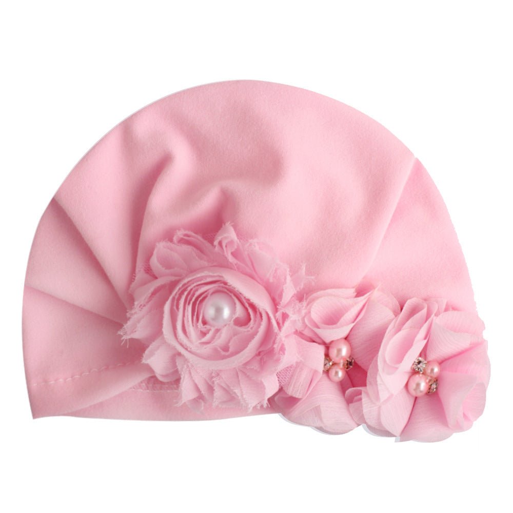 Baby Cotton Sun Flower Plus Four Flower Head Cap - Krosscanada