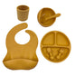Baby Cutlery Set Silicone Bib Silicone Cup Spoon - Krosscanada