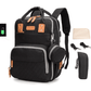 Baby Diaper Backback Large Capacity Mummy Nappy Bag Multifunctional Daypack with Pacifier Holder Changing Pad Stroller S - Krosscanada