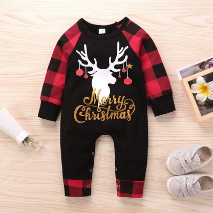 Baby New Year Santa's Elk Romper - Krosscanada