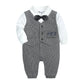 Baby One - year - old Dress Bow Tie Shirt Gentleman Romper - Krosscanada