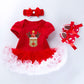 Baby Short Sleeve Cartoon Romper Mesh Dress - Krosscanada