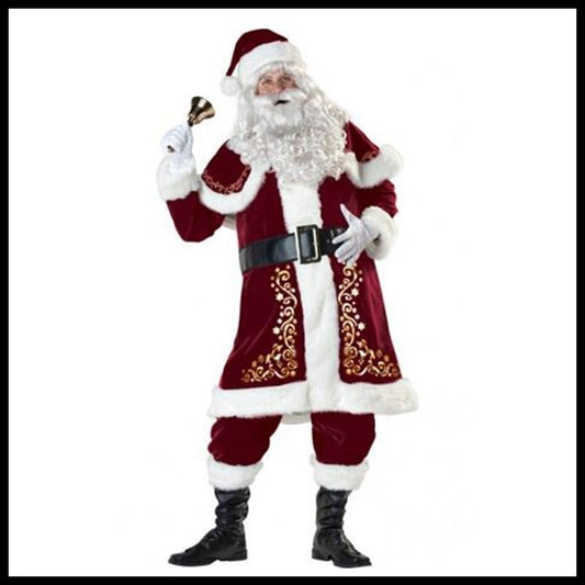 Bar Christmas Costume Adult Men and Women Santa Christmas Costume Christmas Costume - Krosscanada
