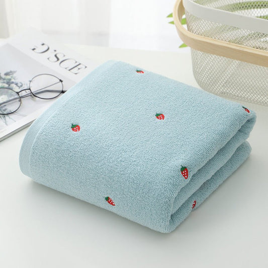 Bath Towel Pure Cotton Embroidery Gift Bath Towel - Krosscanada