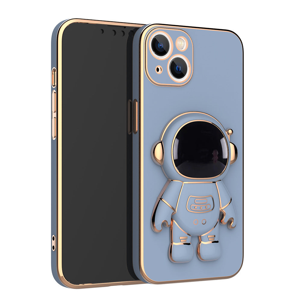 3D Astronaut Phone Case Anti-Drop Electroplating Bracket - KKscollecation