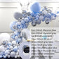 Blue Balloon Chain Set Graduation Party Birthday Scene Balloon Set Decoration Balloon Supplies - Krosscanada