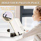 Book Stand, Book Holder Adjustable Height & Angle Ergonomic with Page Paper Clips for Reading Big Heavy Textbooks Music Books Tablet Cook Recipe Hands Free ,White,Amazon Banned - Krosscanada