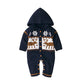 Boys and Girls Knitted Hooded Baby Romper - Krosscanada