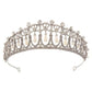Bridal Crown Rhinestone Pearl Water Drop Hair Accessories Wedding Dress Ornaments - Krosscanada