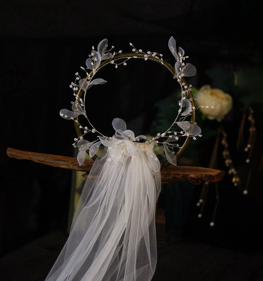 Bridal wreath veil wedding dress accessories - Krosscanada