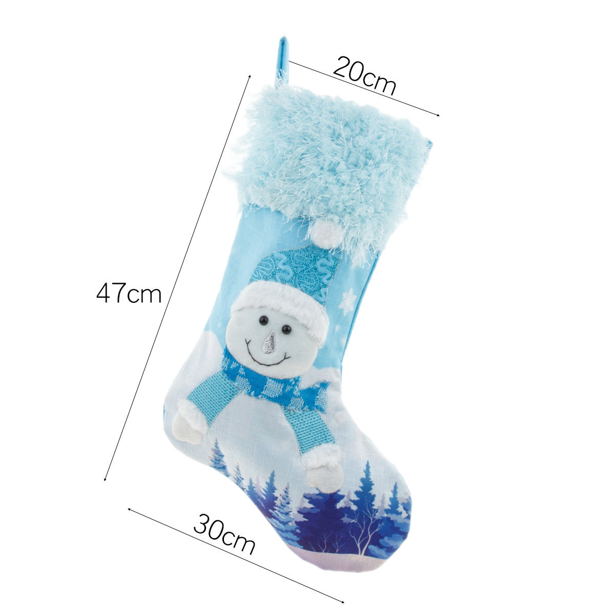 2022 New Year Christmas Decor For Home Glowing Large Christmas Socks Gift Candy Bag With Lights Christmas Ornaments - KKscollecation