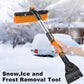 Car Cleaning Brush Ice Scraper Detachable Snow Shovel Brush Dust Remove Brush Auto Windshield Extendable Snow Brush Foam Handle - Krosscanada