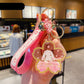 Cartoon Acrylic Oiled Dream Sakura Bunny Keychain - Krosscanada