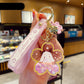 Cartoon Acrylic Oiled Dream Sakura Bunny Keychain - Krosscanada