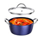 Casserole Dish, Induction Saucepan with Lid, 24cm/ 2.2L Stock Pots Non Stick Saucepan, Aluminum Ceramic Coating Cooking Pot - PFOA Free, Suitable for All Hobs Types, Amazon Banned - Krosscanada