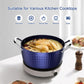 Casserole Dish, Induction Saucepan with Lid, 24cm/ 2.2L Stock Pots Non Stick Saucepan, Aluminum Ceramic Coating Cooking Pot - PFOA Free, Suitable for All Hobs Types, Amazon Banned - Krosscanada