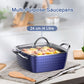Casserole Dish, Square Induction Saucepan with Lid, 24cm/ 4L Stock Pots Non Stick Saucepan, Aluminum Ceramic Coating Cooking Pot - PFOA Free, Suitable for All Hobs Types Amazon Banned - Krosscanada