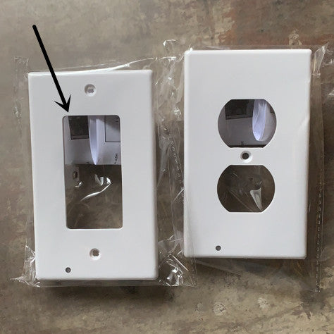 Durable Convenient Outlet Cover Duplex Wall Plate Led - KKscollecation