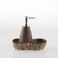 Ceramic Lotion Bottle With Sponge Seat Shower Bottle Creative Dual - use - Krosscanada