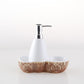 Ceramic Lotion Bottle With Sponge Seat Shower Bottle Creative Dual - use - Krosscanada