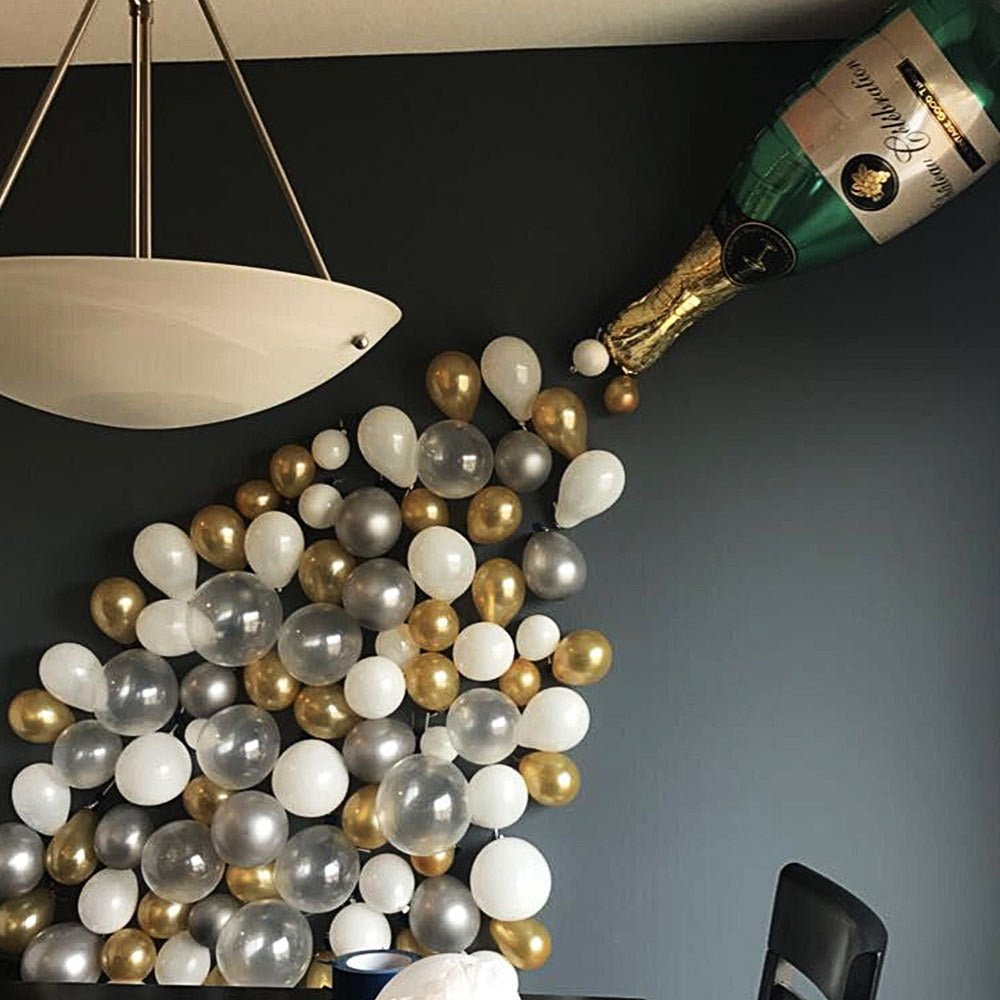 Champagne Balloon Large Size Champagne Cup Bottle Foil Latex Balloons - Krosscanada