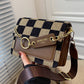 Checkerboard Mini Fabric Flap Crossbody Sling Bags For Women 2022 Luxury Brand Design Handbag Simple Shoulder Bag Handbags Tiny - Krosscanada