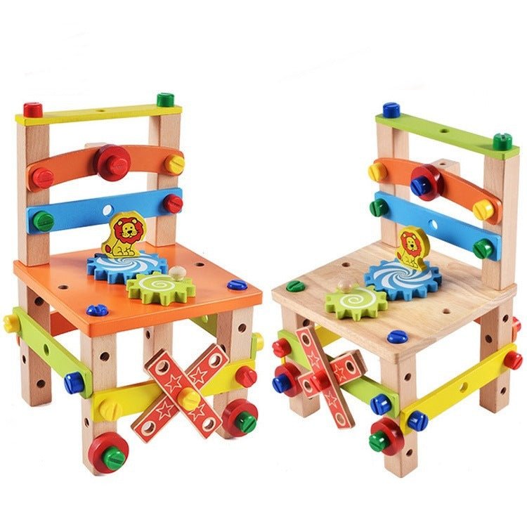 Children's Chair Building Block Toys - Krosscanada