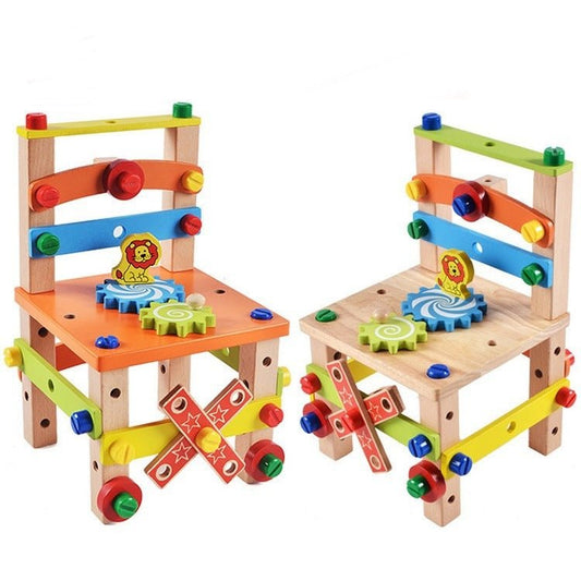 Children's Chair Building Block Toys - Krosscanada