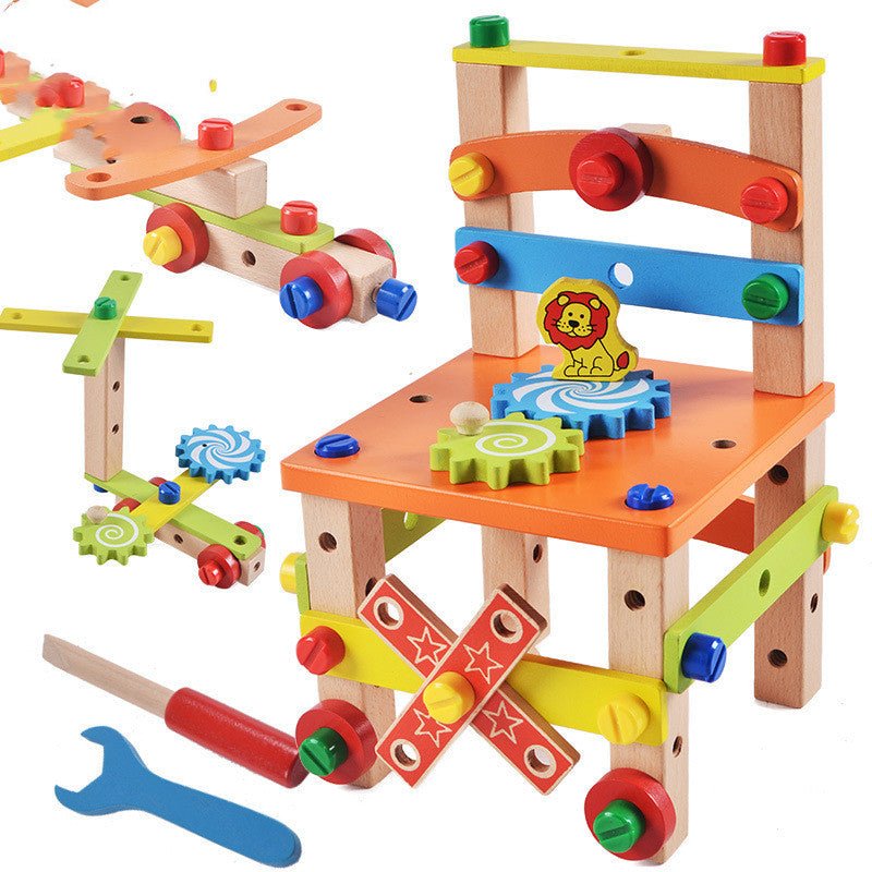 Children's Chair Building Block Toys - Krosscanada