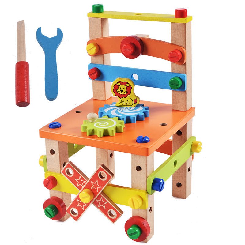 Children's Chair Building Block Toys - Krosscanada