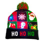 Christmas Decoration Knitted LED Light Cap Christmas Tree Snowman Adult Child Hat - Krosscanada