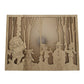 Christmas Decoration Ornaments Wooden Luminous Small Square Box - Krosscanada