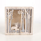 Christmas Decoration Ornaments Wooden Luminous Small Square Box - Krosscanada