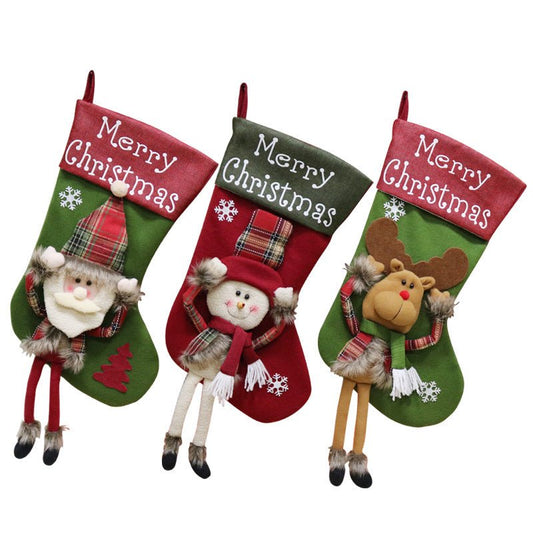 Christmas Decorations Christmas Big Sock Christmas Tree Pendant - Krosscanada