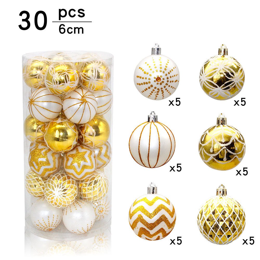 Christmas Decorations, Christmas Tree Decoration Balls In Bucket - Krosscanada