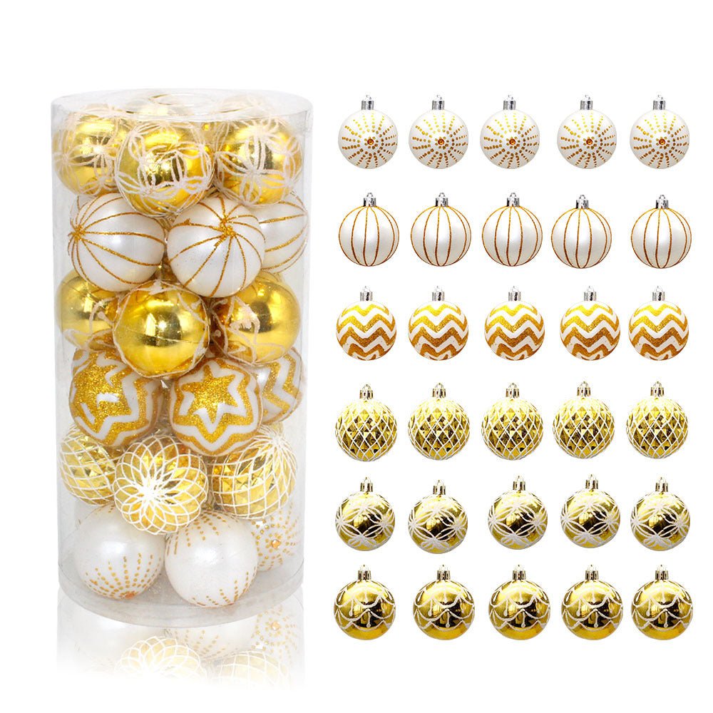 Christmas Decorations, Christmas Tree Decoration Balls In Bucket - Krosscanada