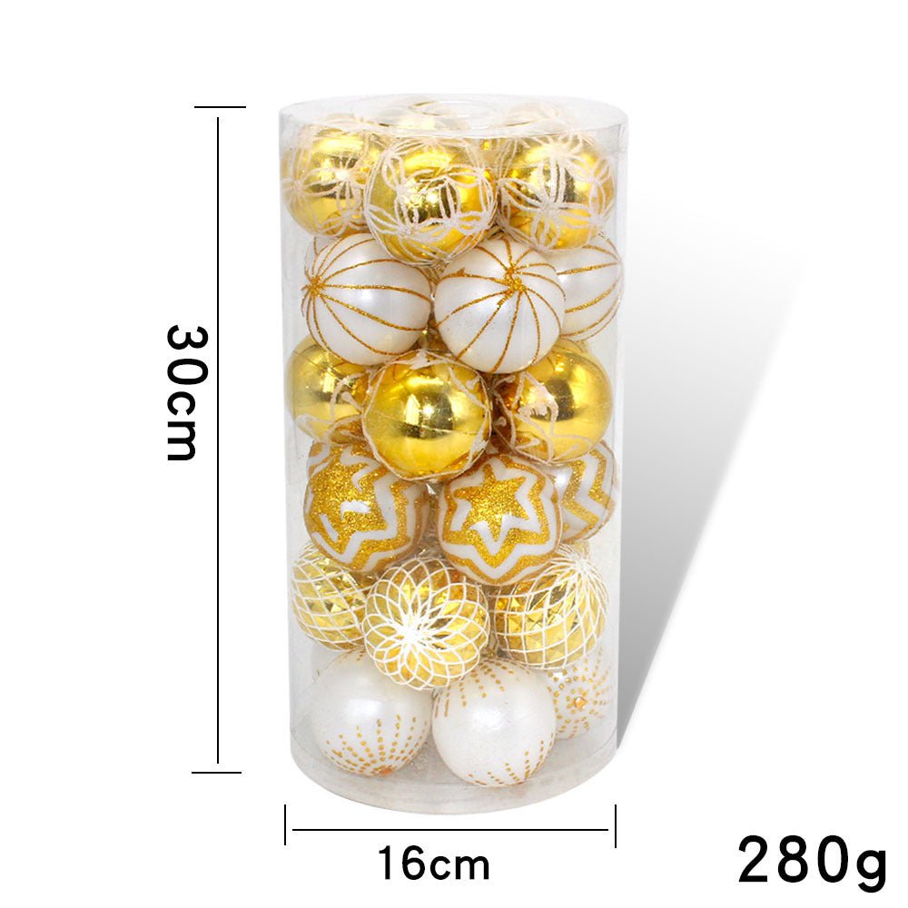 Christmas Decorations, Christmas Tree Decoration Balls In Bucket - Krosscanada