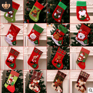 Christmas Decorations Santa Claus Socks Christmas Tree Pendant Christmas Socks Gift Bag Christmas Bag - Krosscanada