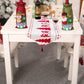 Christmas Elk Snowman Table Runner Merry Christmas Decorations - Krosscanada