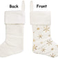 Christmas Embroidery Snowflake Plush Socks - Krosscanada