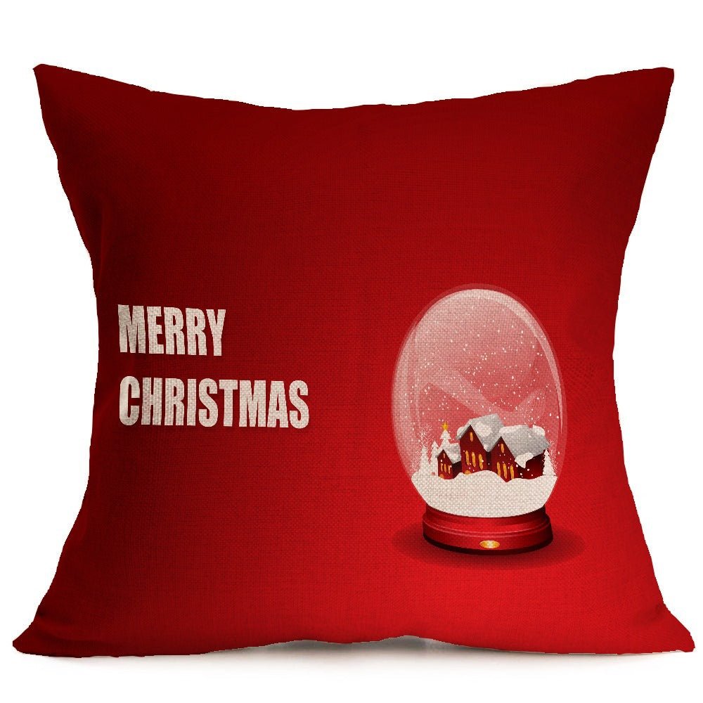 Christmas festive pattern car sofa pillow pillowcase - Krosscanada
