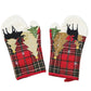Christmas flower plaid gloves - Krosscanada