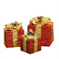 Christmas gift box Christmas tree decorations wrought iron gift box three - piece shopping mall cabinet decoration - Krosscanada