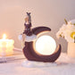 Christmas Nordic Creative Bubble Girl Moon Light - Krosscanada