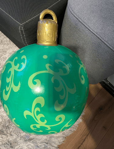 Christmas Ornament Ball Outdoor Pvc 60CM Inflatable Decorated Ball PVC Giant Big Large Balls Xmas Tree Decorations Toy Ball - Krosscanada
